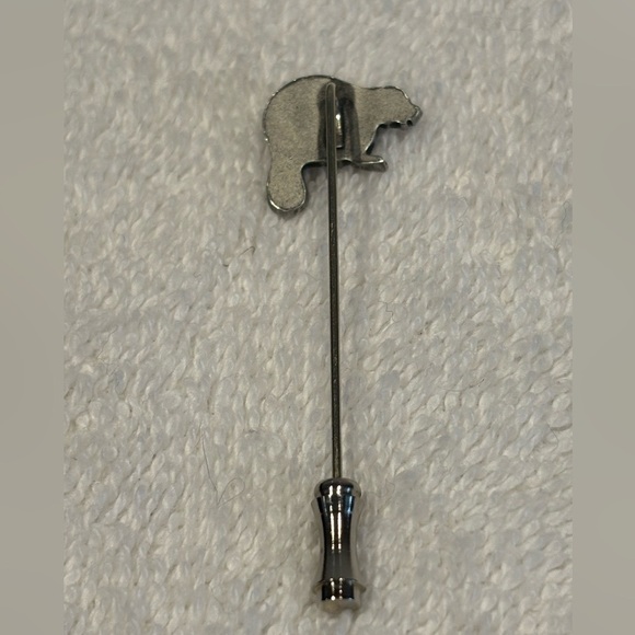 Charming Beaver Silver Tone Hat/Scarf Lapel Hijab Pin Brooch - Picture 4 of 12